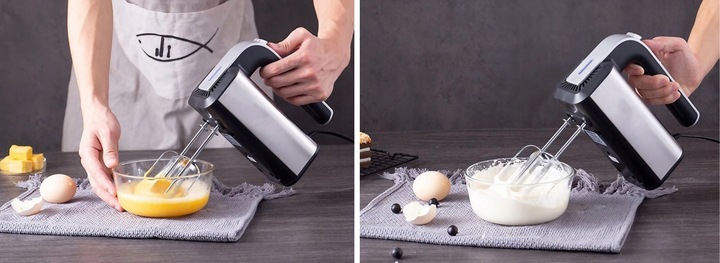 MIKSER RĘCZNY ROBOT KUCHENNY TODOMI TURBO PODKŁADKA TRZEPACZKI HAKI 5 BIEGI