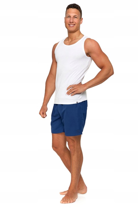 Gładkie PODKOSZULKI MĘSKIE 2 szt. Zestaw Podkoszulek Na Ramiączkach