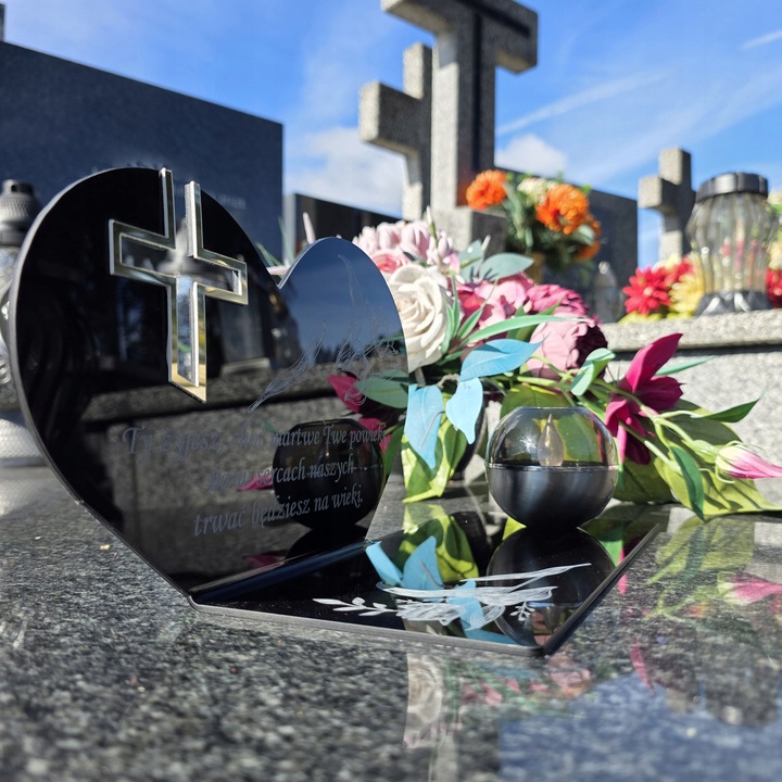 SOLARNY ZNICZ Led Statuetka NA CMENTARZ GRÓB DUŻA Lampka Led z Grawerem