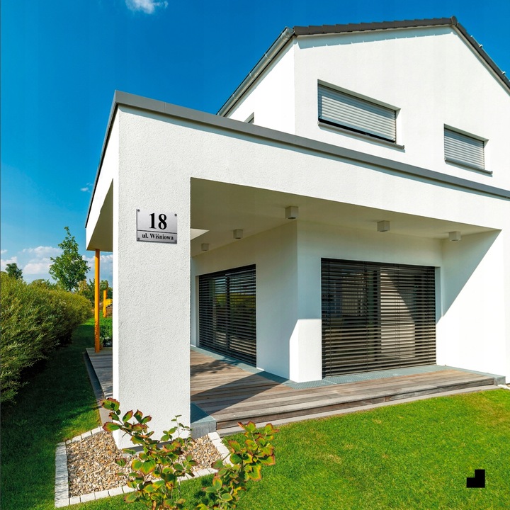 NUMER DOMU 32x21cm TABLICZKA ADRESOWA Z NUMEREM DOMU NUMER NA DOM