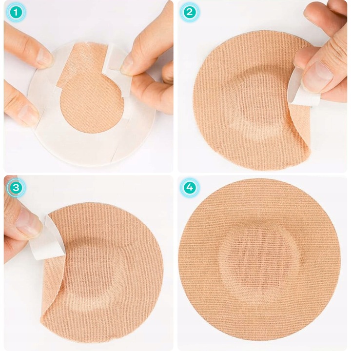 PLASTRY OCHRONNE NA SENSOR FREESTYLE OKRĄGŁE LIBRE WYTRZYMAŁE 10 szt