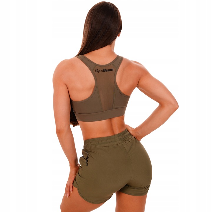 BIUSTONOSZ SPORTOWY FITNESS PANEL OLIVE GymBeam L