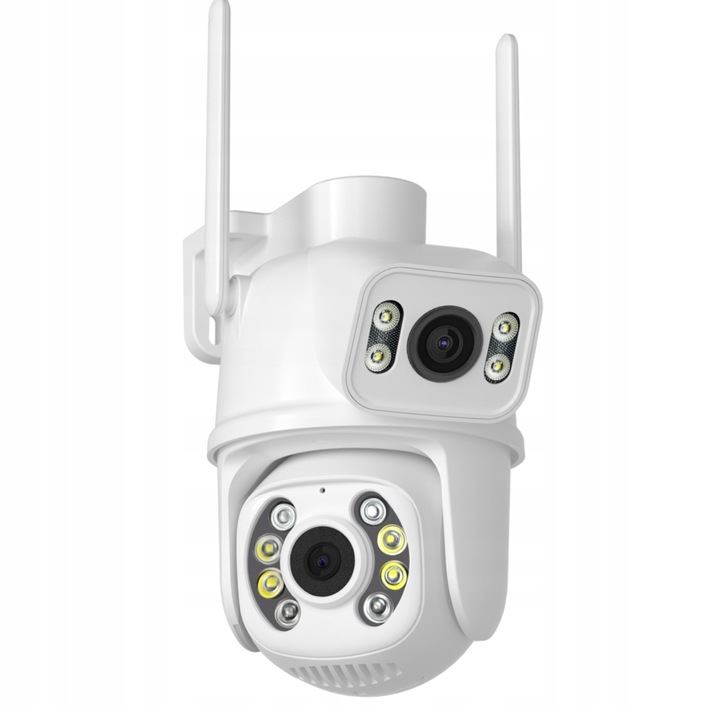 PODWÓJNA KAMERA WIFI IP SMART 8MP ALARM DETEKCJA iCSee