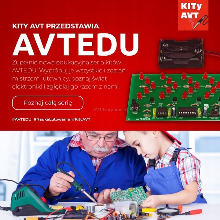 Zestaw podstawowych elementów na zajęcia z techniki (klasy 4 - 6) + baterie
