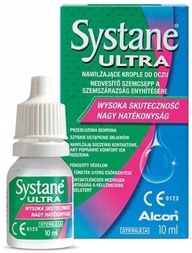 Systane ultra, nawilżające krople do oczu, 10 ml