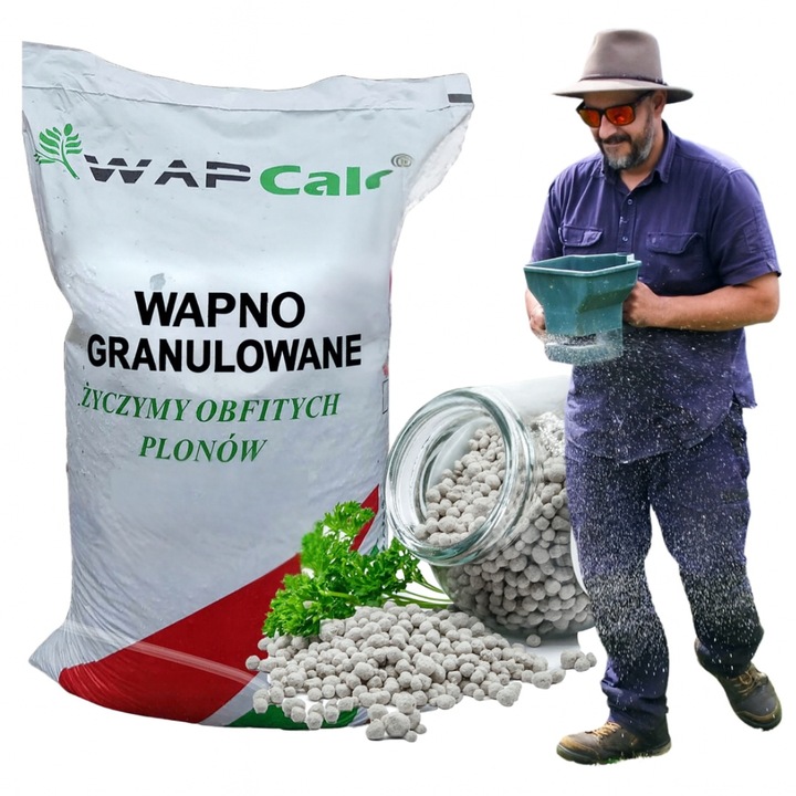 Wapno Granulowane do Trawnika Anty Mech 24,4 kg Nawóz Ogrodowe