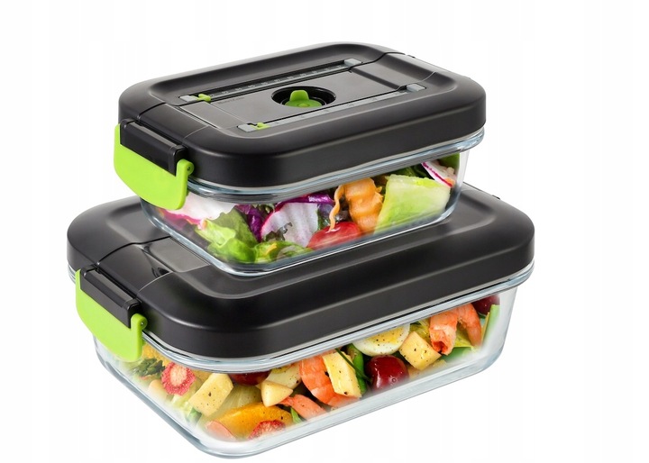 Szklane pojemniki próżniowe na żywność 1,5L 0,65L do zgrzewarki