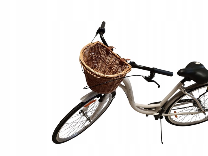 Koszyk rowerowy z wikliny kosz wiklinowy na rower prosty montaż przód