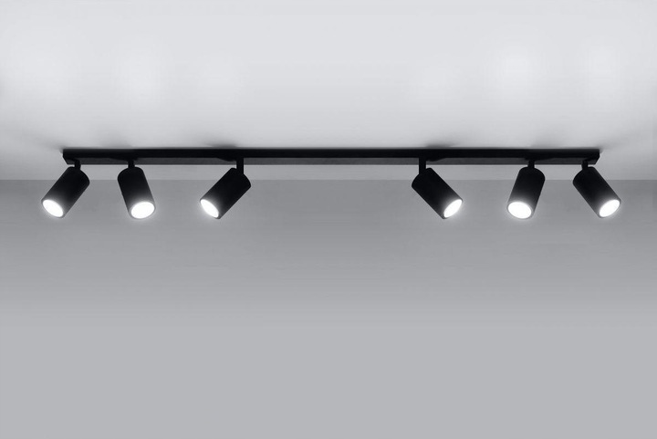 Lampa sufitowa szyna spot kinkiet oprawa natynkowa + 6x GU10 LED 6W