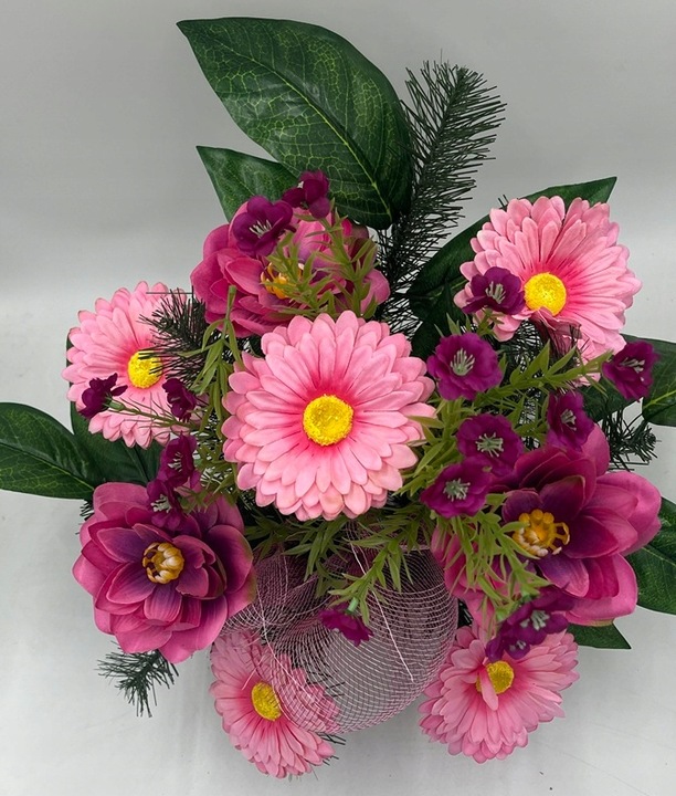 stroik na cmentarz GRÓB kompozycja WIĄZANKA pomnik