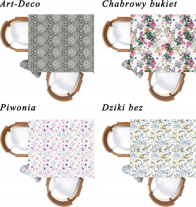 OBRUS PLAMOODPORNY 120X160 WZORY