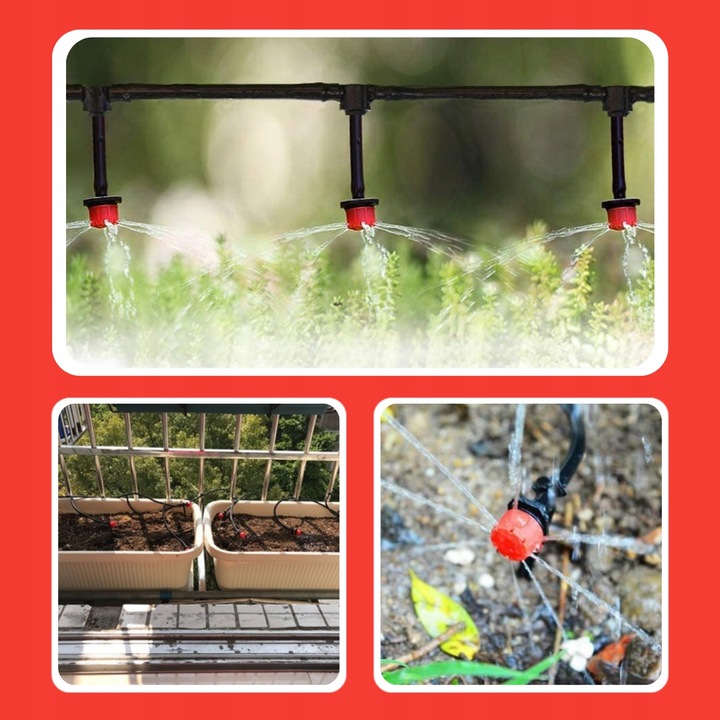 KROPLOWNIK EMITER NAWADNIANIA Z KOMPENSACJĄ 100SZT DO NAWADNIANIA PODLEWANI