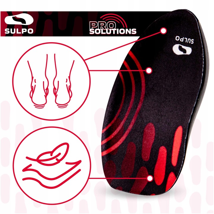 Amortyzujące podpiętki wkładki do butów na ostrogi piętowe ból pięt