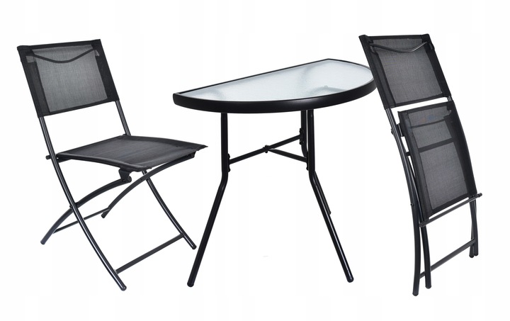 Meble na Balkon Ogród Taras Komplet STÓŁ 2 KRZESŁA