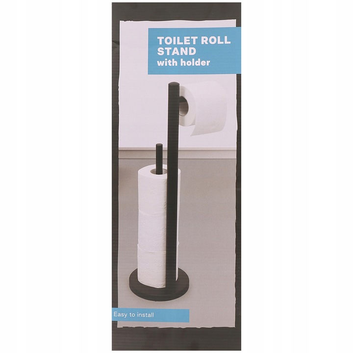 UCHWYT NA PAPIER TOALETOWY STOJĄCY DO WC 51 cm STOJAK METALOWY hit