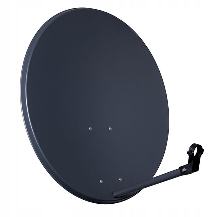 ANTENA SATELITARNA CZASZA TALERZ GRAFIT STALOWA MOCNA FULL HD 4K CORAB