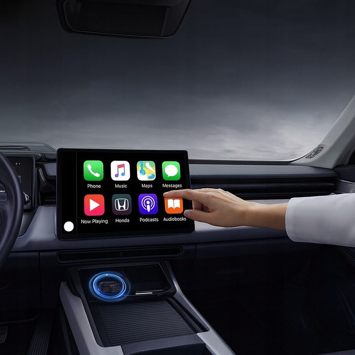 BEZPRZEWODOWY ADAPTER ANDROID AUTO CARPLAY 2W1 IPHONE USB USB-C