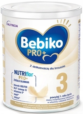 6 x BEBIKO PRO+ 3 MLEKO MODYFIKOWANE 12 m+ 700g