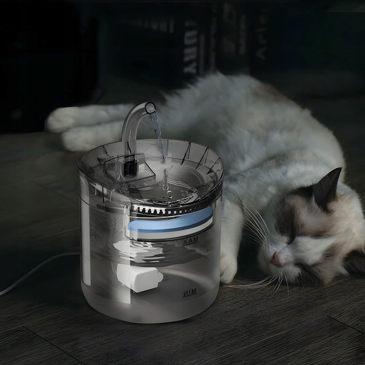 Poidełko Fontanna dla Kota Psa Wodna Miska Wodopój Filtr Czyszczący 2,5L