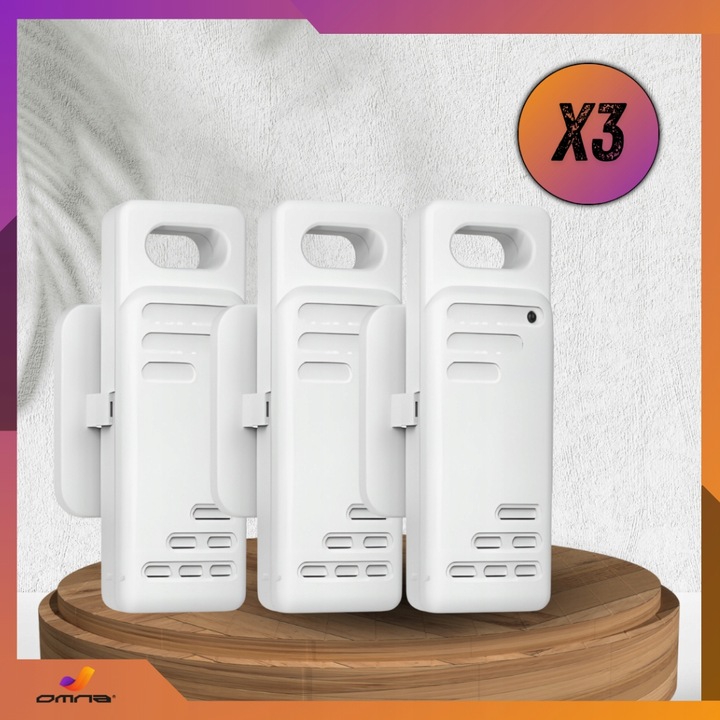 Stacja pogody bezprzewodowa pogodowa meteo 3 czujniki zewnętrzna