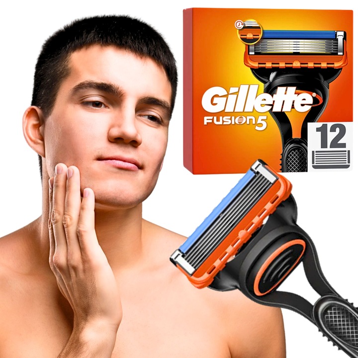 Gillette Fusion 5 ostrza wkłady nożyki wymienne do maszynki Fusion5 12 szt