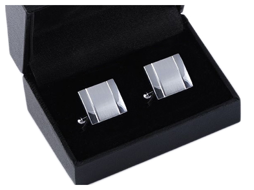 KLASYCZNE SPINKI + PUDEŁKO Metalowe Spinki do Mankietów Koszuli Męskie