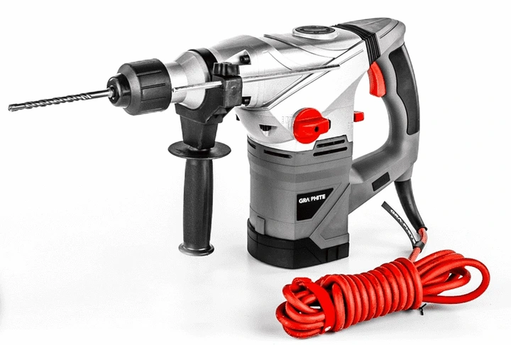 MŁOT UDAROWY SDS+ 1500W WALIZKA AKCESORIA GRAPHITE