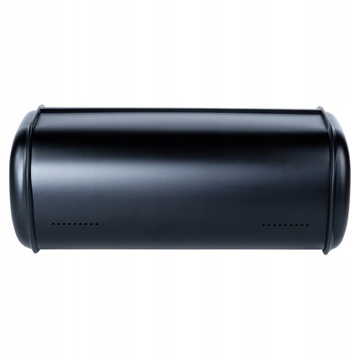 Duży CHLEBAK czarny metalowy pojemnik kuchenny na pieczywo chleb bułki