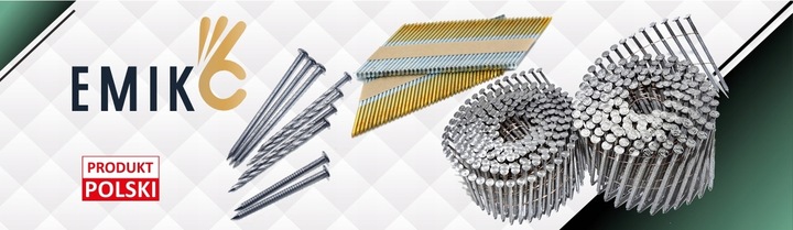 Gwoździe do gwoździarki BĘBNOWE 2,5x70mm 3600szt Łączone drutem