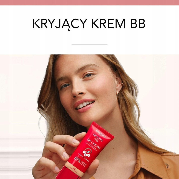 Bourjois Healthy Mix krem BB 002 Vanilla 30ml z kompleksem witamin C, E i B