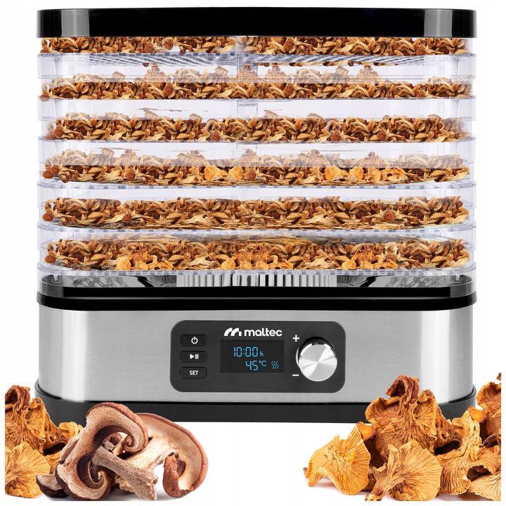 DUŻA SUSZARKA DO GRZYBÓW OWOCÓW WARZYW SPOŻYWCZA 6 SIT MOCNA 450W