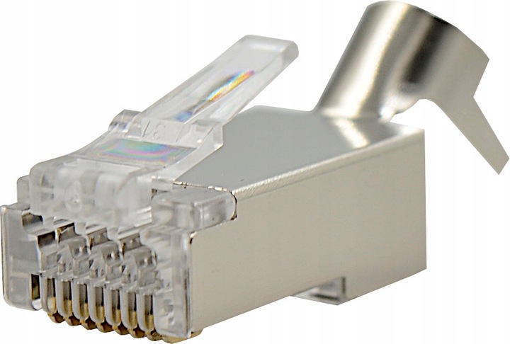 Wtyki RJ45 przelotowy kat 7 FTP pass through 10szt