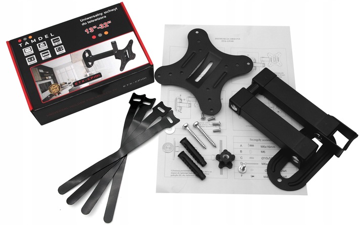 UCHWYT DO TELEWIZORA MONITORA 13-32 CALE ścienny obrotowy regulowany