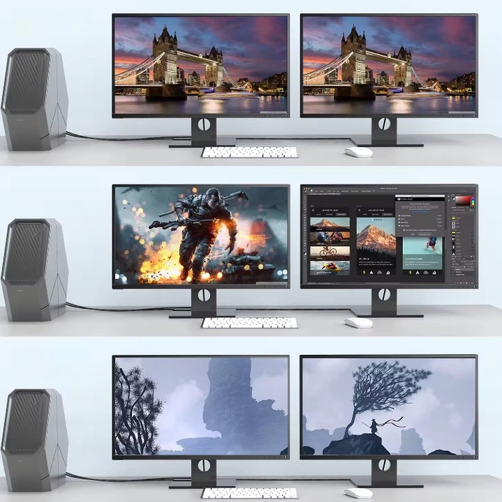 Kabel Adapter Przejściówka USB-C HDMI 4K 60Hz MHL DEX do Telefonu Macbooka