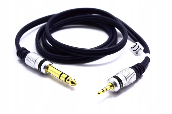 KABEL AUX JACK 3,5 - JACK 6,3 STEREO 1,5M VITALCO