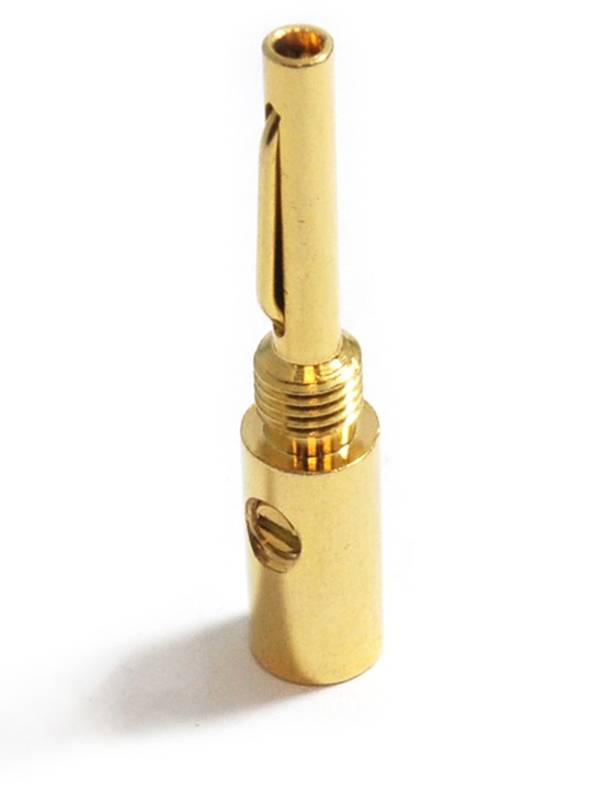 MELODIKA MDBAN4 WTYKI BANANOWE WTYK GŁOŚNIKOWY 4szt. ZŁOCONE edition