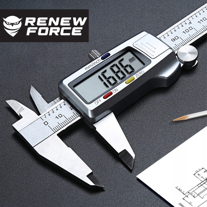 DOKŁADNA Suwmiarka elektroniczna ZE STALI NIERDZEWNEJ cyfrowa 0-150mm