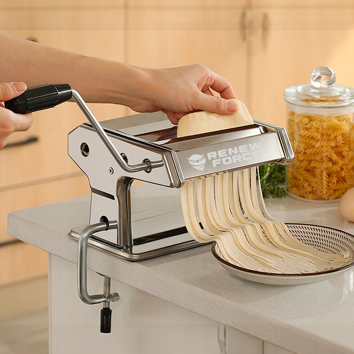 MASZYNKA DO MAKARONU ZE STALI NIERDZEWNEJ MASZYNA DO WAŁKOWANIA + KROJENIA