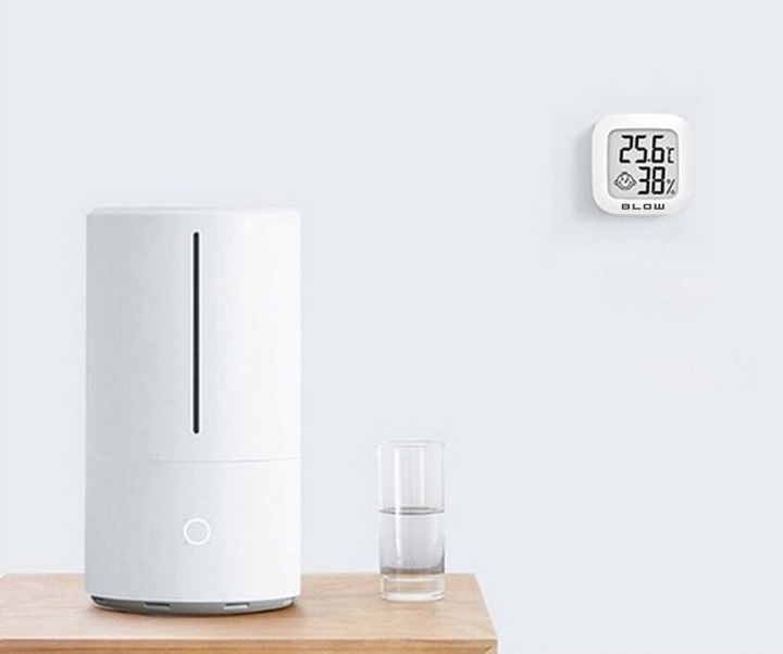 4x MINI STACJA POGODY TERMOMETR POKOJOWY HIGROMETR CYFROWY WYŚWIETLACZ