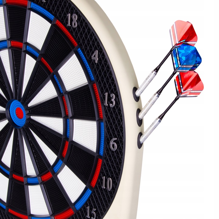 MatePro SOLIDNA ELEKTRONICZNA TARCZA TABLICA DO GRY W DART + RZUTKI LOTKI