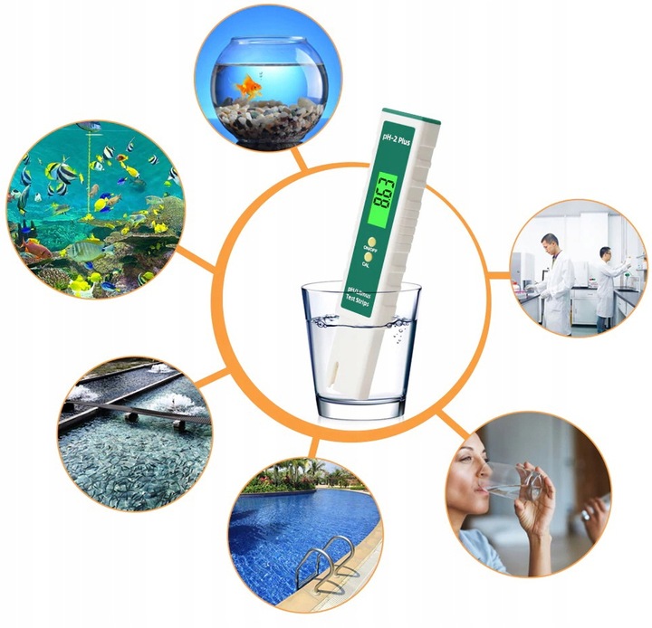 Miernik pH metr tester bufory wody autokalibracja