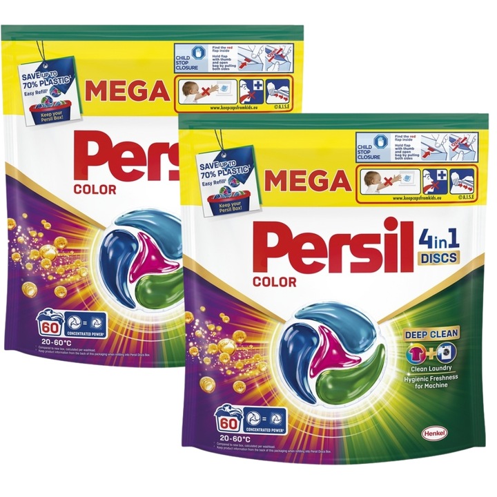 Persil Discs Color Kapsułki do Prania 4w1 60 szt. x2