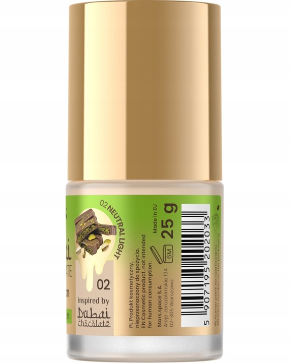 Stars from the stars Podkład do twarzy kryjący Dubai Chocolate 02 Neutral