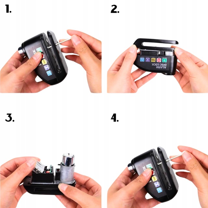 ALARM ZAPIĘCIE NA TARCZĘ HAMULCOWĄ ROWER MOTOR BLOKADA ROWEROWA 110d ABS