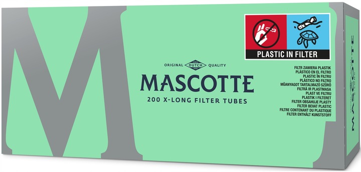 10x Gilzy Tutki Papierosowe MASCOTTE X-Long Długi Filtr 200szt.