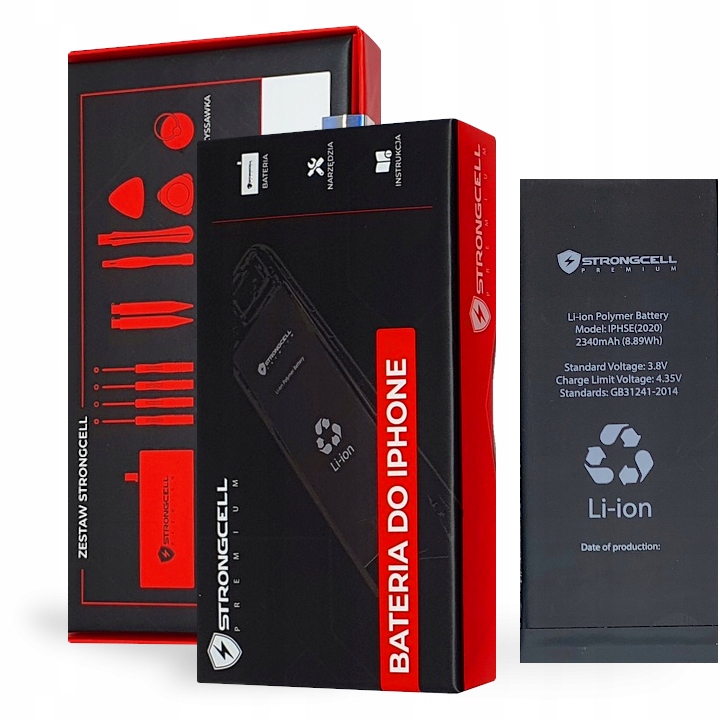 Bateria iPhone SE 2020 STRONGCELL, A2275, A2298 Większa Pojemność ŚWIEŻA