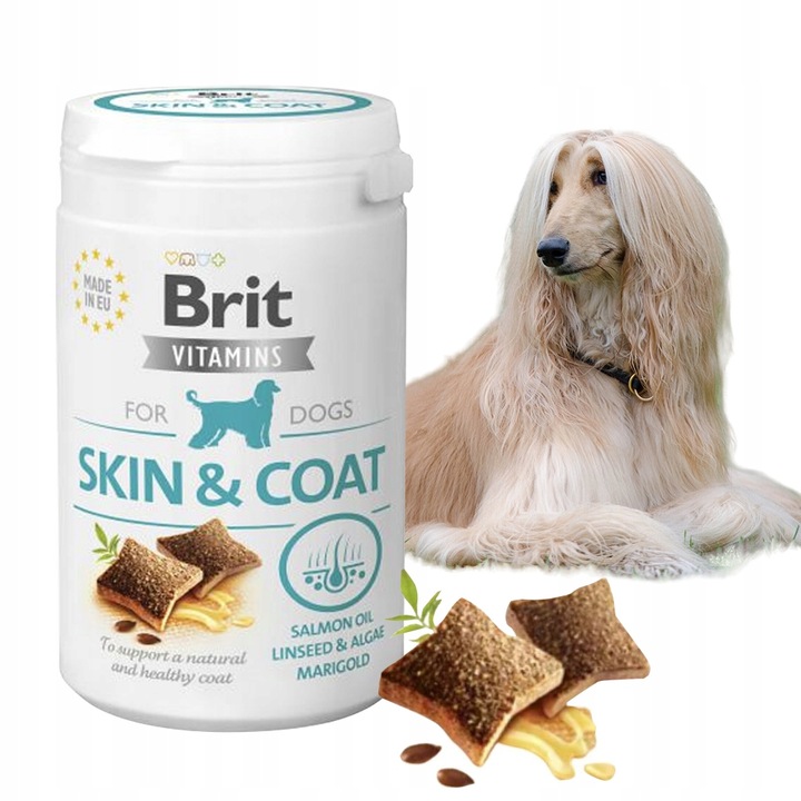 BRIT VITAMINS SKIN COAT WITAMINOWY PRZYSMAK DLA PSA NA SKÓRĘ I SIERŚĆ 150G