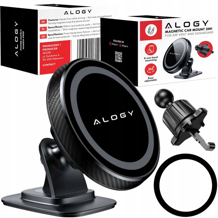 UCHWYT SAMOCHODOWY MAGNETYCZNY DESKĘ KOKPIT MAGSAFE DO IPHONE 13 14 15 16