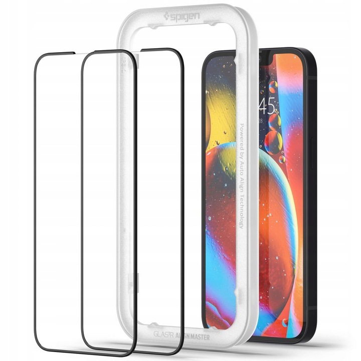 2 X SZKŁO HARTOWANE SPIGEN ALM GLASS FC IPHONE 13 / 13 PRO / 14