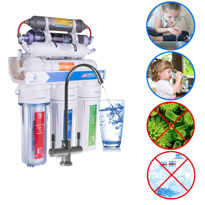 RO8 ODWRÓCONA OSMOZA JONIZATOR STRUKTURYZATOR